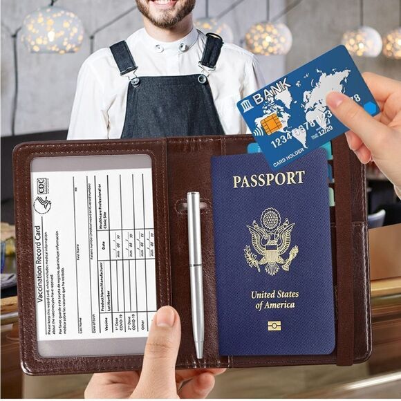 Leather Passport Cover  - Picture 2 of 5